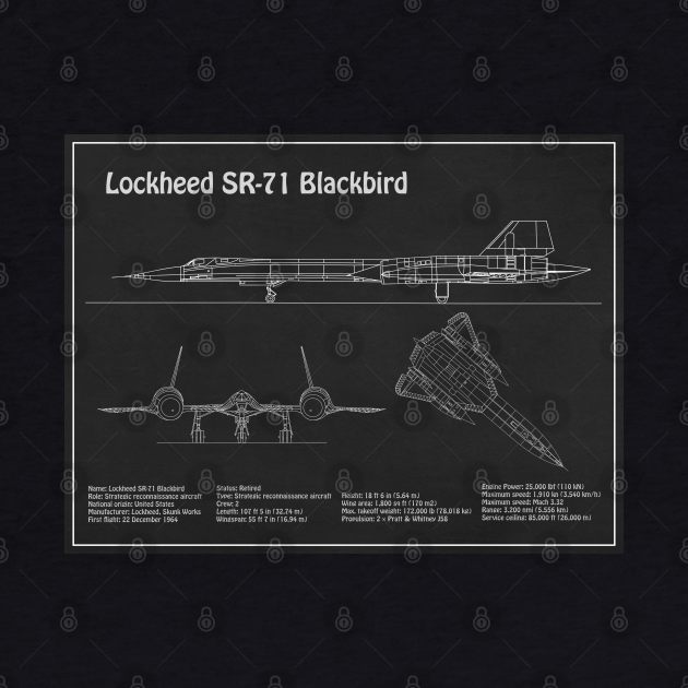 Lockheed SR-71 Blackbird - PD by SPJE Illustration Photography